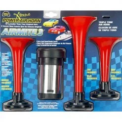 Wolo Manufacturing Wolo® Air Horn Three Trumpet Plastic Red 24-Volt - 405-24