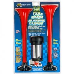 Wolo Manufacturing Wolo® Air Horn Two Trumpet Plastic Red Trumpets Truck Horn Sound 24-Volt - 417-24