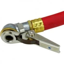 Milton Single Head Air Chuck Inflator Gauge, 10 to 160 PSI, 3' Hose - 503 -Globalindustrial Car Shop 503 chuckdetail closeup