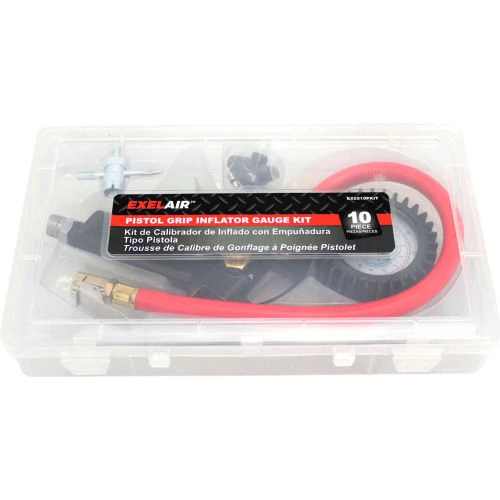 EXELAIR Analog Pistol Grip Tire Inflator/Deflator Gauge Kit, 0 to 120 PSI - EX0510PKIT 2 EXELAIR Analog Pistol Grip Tire Inflator/Deflator Gauge Kit, 0 to 120 PSI - EX0510PKIT - Image 2