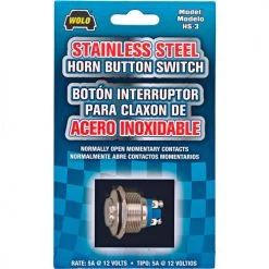 Wolo Manufacturing Wolo® Stainless Steel Horn Button Switch - Hs-3