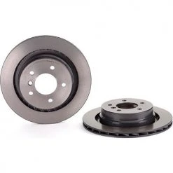 Premium UV Coated Rear Brake Rotor, Brembo 09.8700.11