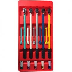 American Forge & Foundry Master Tire Service Kit, 1/2" Drive, 65 Ft/Lbs., 22-3/4"L, Yellow, 15Pc