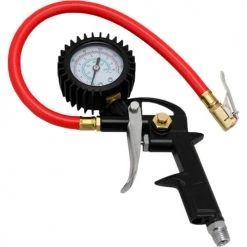 EXELAIR™ Analog Pistol Grip Tire Inflator/Deflator Gauge, 0 to 150 PSI, 13" Hose - EX0500P
