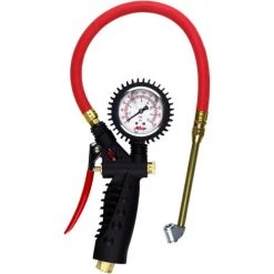 Milton® Pro Analog Pistol Grip Inflator Gauge W/ Dual Head Chuck, 230 PSI, 15" Hose -Globalindustrial Car Shop UOS S 576A