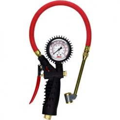 Milton® Pro Analog Pistol Grip Inflator Gauge W/ Large Bore Dual Chuck, 230 PSI, 15" Hose -Globalindustrial Car Shop UOS S 578A