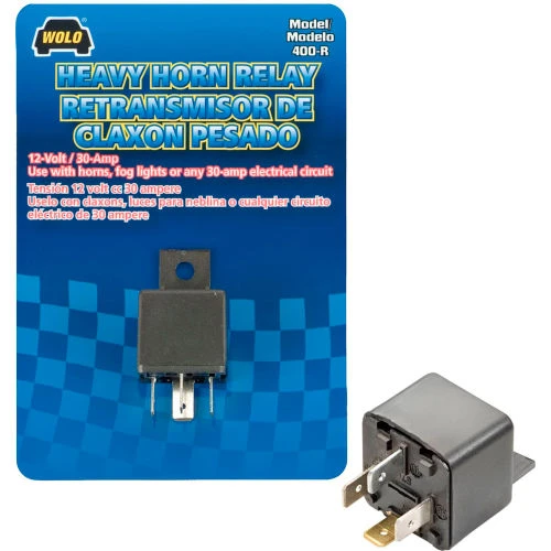 Wolo Manufacturing Wolo® 12-Volt/30-Amp Horn Relay - 400-R 2 Wolo Manufacturing Wolo® 12-Volt/30-Amp Horn Relay - 400-R - Image 2
