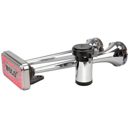 Wolo Manufacturing Wolo® Roof Mount Air Horn Two Trumpet With Direct Drive Compressor - 418-Led 1 Wolo Manufacturing Wolo® Roof Mount Air Horn Two Trumpet With Direct Drive Compressor - 418-Led