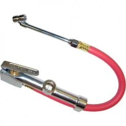 K Tool International Tire Inflator Gauge with Dual-Head Chuck - KTI89002