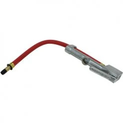 Milton Straight Head Air Chuck Inflator Gauge, 10 to 160 PSI, 15" Hose - S-504