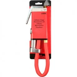 Milton Dual Head Chuck Inflator Gauge, 10 to 160 PSI, 15" Hose - S-506 6 Milton Dual Head Chuck Inflator Gauge, 10 to 160 PSI, 15" Hose - S-506 -Globalindustrial Car Shop s 506 pckgfront