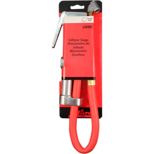 Milton Dual Head Chuck Inflator Gauge, 10 to 160 PSI, 15" Hose - S-506 3 Milton Dual Head Chuck Inflator Gauge, 10 to 160 PSI, 15" Hose - S-506 - Image 3