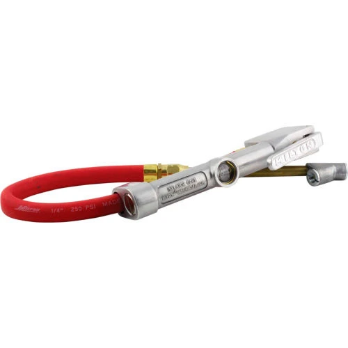 Milton Straight Foot Dual Head Chuck Inflator Gauge, 10 to 160 PSI, 15" Hose - S-516 1 Milton Straight Foot Dual Head Chuck Inflator Gauge, 10 to 160 PSI, 15" Hose - S-516