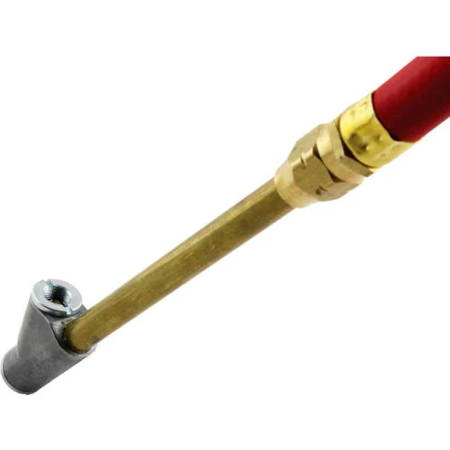 Milton Straight Foot Dual Head Chuck Inflator Gauge, 10 to 160 PSI, 15" Hose - S-516 2 Milton Straight Foot Dual Head Chuck Inflator Gauge, 10 to 160 PSI, 15" Hose - S-516 - Image 2