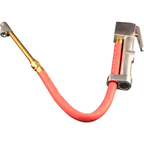 Milton Straight Foot Dual Head Chuck Inflator Gauge, 10 to 160 PSI, 15" Hose - S-516 4 Milton Straight Foot Dual Head Chuck Inflator Gauge, 10 to 160 PSI, 15" Hose - S-516 - Image 4