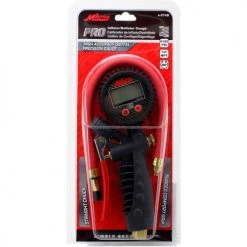 Milton® Pro Digital Pistol Grip Inflator Gauge W/ Straight Chuck, 255 PSI, 15" Hose -Globalindustrial Car Shop s 574D pkgfront