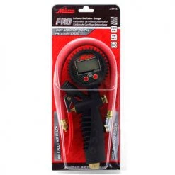 Milton® Pro Digital Pistol Grip Inflator Gauge W/ Ball Foot Chuck, 255 PSI, 15" Hose -Globalindustrial Car Shop s 575D pkgfront