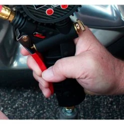 Milton® Pro Analog Pistol Grip Inflator Gauge W/ Dual Head Chuck, 230 PSI, 15" Hose -Globalindustrial Car Shop s 576A comfortgrpinfltr