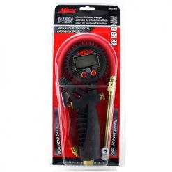 Milton® Pro Digital Pistol Grip Inflator Gauge W/ Dual Head Chuck, 255 PSI, 36" Hose -Globalindustrial Car Shop s 576D pkgfront