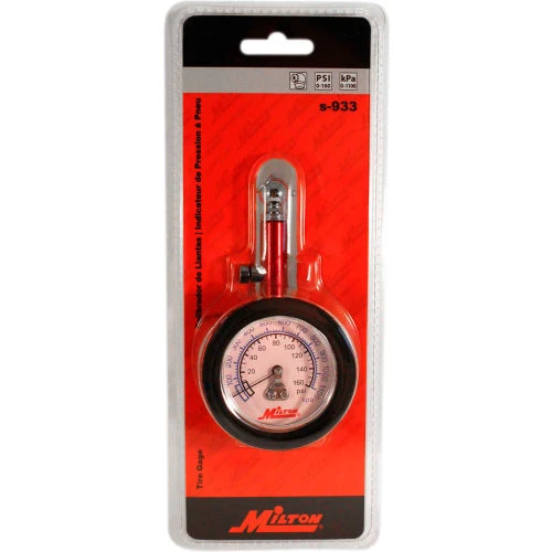 Milton® Single Head Chuck Dial Gauge, Max 160 PSI, S-933 2 Milton® Single Head Chuck Dial Gauge, Max 160 PSI, S-933 - Image 2
